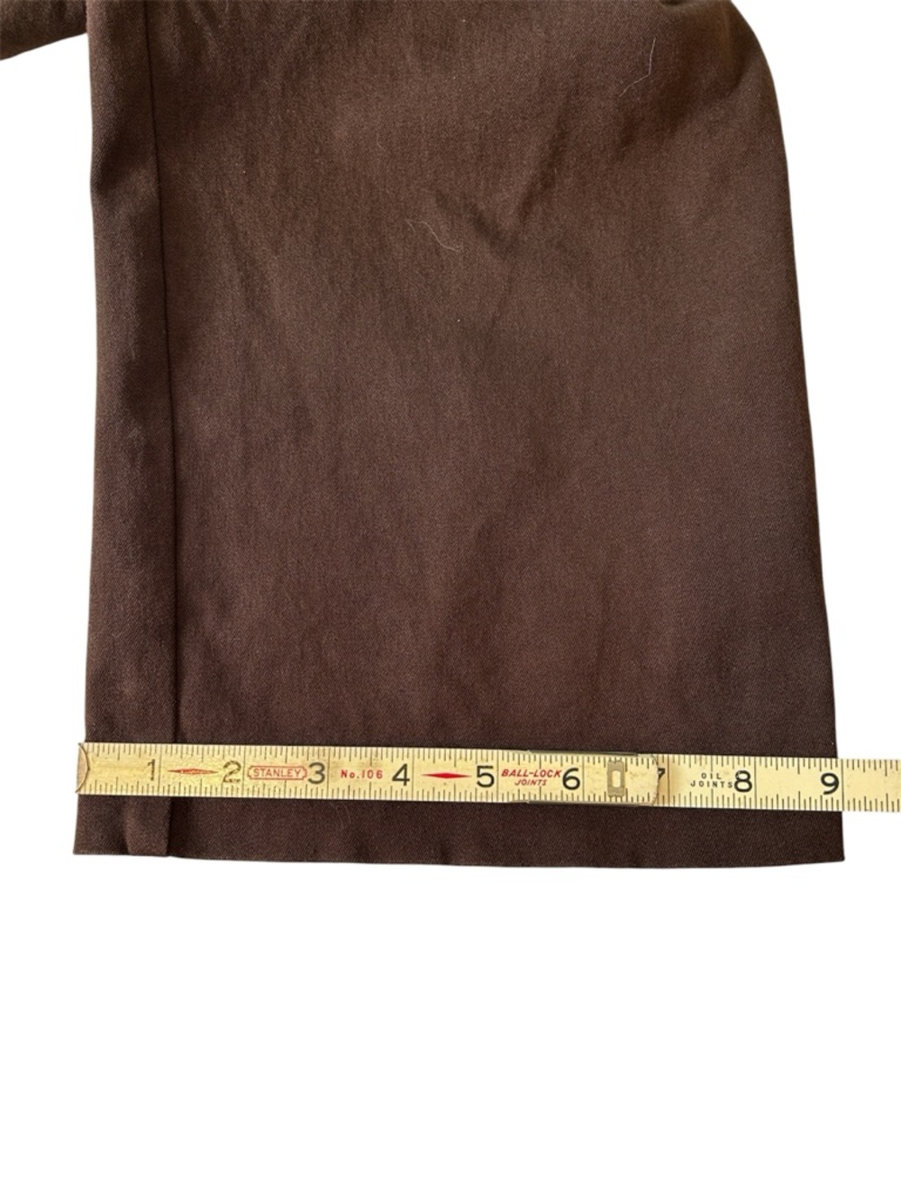 Lauren Ralph Lauren Chocolate Brown Size 16 Button Zip Fly Straight Leg Pants - Picture 8 of 9